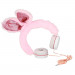Gjby Plush Rabbit Kids On-Ear Headphones - слушалки подходящи за деца за мобилни устройства (розов) 1