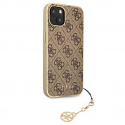 Guess 4G Charms Collection Hard Case for iPhone 13 (brown) 2