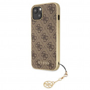 Guess 4G Charms Collection Hard Case for iPhone 13 (brown)