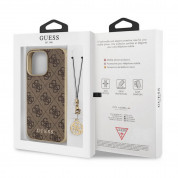 Guess 4G Charms Collection Hard Case for iPhone 13 Pro (brown) 5
