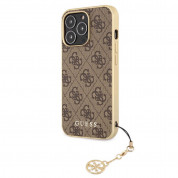 Guess 4G Charms Collection Hard Case for iPhone 13 Pro (brown)