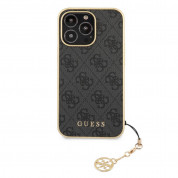 Guess 4G Charms Collection Hard Case for iPhone 13 Pro (gray) 1