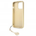 Guess 4G Charms Collection Hard Case - дизайнерски кожен кейс за iPhone 13 Pro (сив) 5