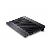 DeepCool N8 Laptop Cooling Stand With Two 14 cm Fans - охлаждаща ергономична поставка за Mac и преносими компютри (черен) 1