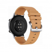 Huawei Original Leather Band 20mm - оригинална кожена каишка за Huawei GT Watch и други часовници с 20мм захват (кафяв)