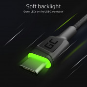 Green Cell Ray 3-pack Braided USB-A to USB-C Cable - комплект 3 броя изключително здрави и качествени плетени USB-C кабели за устройства с USB-C порт (черен) 3
