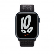 Apple Watch Nike Band Sport Loop - оригинална текстилна каишка за Apple Watch 42мм, 44мм, 45мм (черен) 2