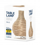 Platinet Table Rattan Lamp Male 25W - настолна LED лампа (светлокафяв)  2