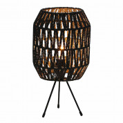 Platinet Table Rattan Lamp Capri 25W - настолна LED лампа (тъмнокафяв)  1