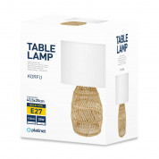 Platinet Table Rattan Lamp Korfu, 25W - настолна LED лампа (бял)  1