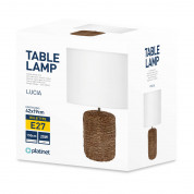 Platinet Table Rattan Lamp St.Lucia, 25W - настолна LED лампа (бял)  1