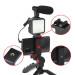 Platinet Vlog 4-in-1 Set PMVG4IN1 - LED лампа с трипод, микрофон и държач за смартфони (черен) 6