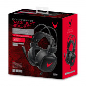 Varr Over-Ear Gaming Headset VH6020B - геймърски слушалки с микрофон и LED подсветка (черен) 1