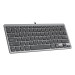 Platinet USB Keyboard K120 US - компактна жична клавиатура за PC (черен-сребрист)  1