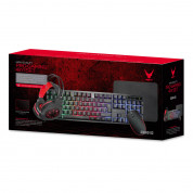 Varr 4in1 Gaming Mouse Set VG4IN1SET02 - комплект геймърска мишка, клавиатура, слушалки и пад (черен)