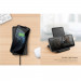 Uniq Vertex Duo Slim Foldable Dual Wireless Charger 15W - двойна поставка (пад) за безжично захранване за Qi съвместими устройства и Apple Airpods (черен) 8