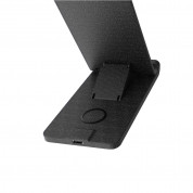 Uniq Vertex Duo Slim Foldable Dual Wireless Charger 15W - двойна поставка (пад) за безжично захранване за Qi съвместими устройства и Apple Airpods (черен) 1