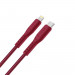 Uniq Flex USB-C to Lightning Cable PD 18W - USB-C към Lightning кабел за Apple устройства с Lightning порт (120 см) (червен) 2