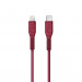 Uniq Flex USB-C to Lightning Cable PD 18W - USB-C към Lightning кабел за Apple устройства с Lightning порт (120 см) (червен) 1