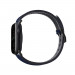 Uniq Straden Leather Hybrid Strap - хибридна (естествена кожа и силикон) каишка за Apple Watch 42мм, 44мм, 45мм, Ultra 49мм (син) 2
