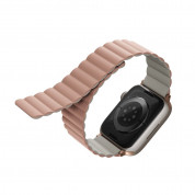 Uniq Revix Silicone Magnetic Strap - двулицевва магнитна силиконова каишка за Apple Watch 38мм, 40мм, 41мм (розов-бежов) 2