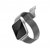 Uniq Dante Milanese Magnetic Stainless Steel Band - стоманена, неръждаема каишка за Apple Watch 38мм, 40мм, 41мм (сребрист)