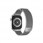 Uniq Dante Milanese Magnetic Stainless Steel Band - стоманена, неръждаема каишка за Apple Watch 38мм, 40мм, 41мм (сребрист) 1