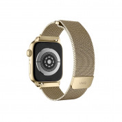 Uniq Dante Milanese Magnetic Stainless Steel Band for Apple Watch 42mm, 44mm, 45mm, Ultra 49mm (caramel gold) 1