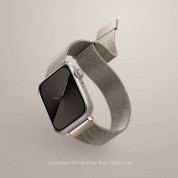 Uniq Dante Milanese Magnetic Stainless Steel Band - стоманена, неръждаема каишка за Apple Watch 42мм, 44мм, 45мм, Ultra 49мм (златист) 2