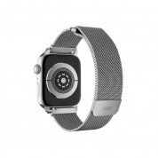 Uniq Dante Milanese Magnetic Stainless Steel Band - стоманена, неръждаема каишка за Apple Watch 42мм, 44мм, 45мм (сребрист) 1