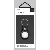Uniq Domus Leatherette Case for Apple AirTag (black) 4