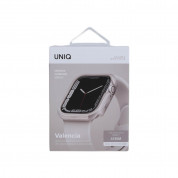 Uniq Valencia Reinforced Aluminium Protective Case - удароустойчив хибриден кейс за Apple Watch 41мм, 40мм (златист) 5