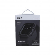 Uniq Valencia Reinforced Aluminium Protective Case - удароустойчив хибриден кейс за Apple Watch 45мм, 44мм (тъмносив) 5