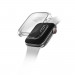 Uniq Garde Apple Watch Case 41mm - качествен силиконов (TPU) кейс с вграден протектор за дисплея на Apple Watch 7 41мм (прозрачен) 1