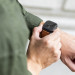 Uniq Garde Apple Watch Case 41mm - качествен силиконов (TPU) кейс с вграден протектор за дисплея на Apple Watch 7 41мм (прозрачен) 4