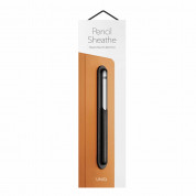 Uniq Pencil Sheathe Magnetic Sleeve - кожен калъф с магнит за Apple Pencil и Apple Pencil 2 (черен) 7