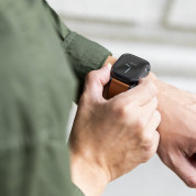 Uniq Garde Hybrid Apple Watch Case 41mm - качествен силиконов (TPU) кейс с вграден протектор за дисплея на Apple Watch 7 41мм (черен-прозрачен) 3