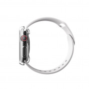 Uniq Garde Hybrid Apple Watch Case 45mm - качествен силиконов (TPU) кейс с вграден протектор за дисплея на Apple Watch 7 45мм (прозрачен) 2