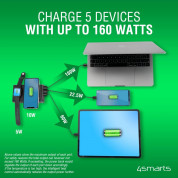 4smarts Wireless Powerbank 200W VoltHub Graphene UltiMag 20000mAh - мощна външна батерия с USB-C и USB-A изходи и двоен пад за безжично зареждане 8