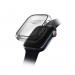 Uniq Garde Hybrid Apple Watch Case 45mm - качествен силиконов (TPU) кейс с вграден протектор за дисплея на Apple Watch 7 45мм, Apple Watch 8 45мм (черен-прозрачен) 1