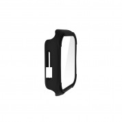 Uniq Torres Antimicrobical Apple Watch Case With 9H Tempred Glass 40mm - качествен хибриден кейс с вграден стъклен протектор за дисплея на Apple Watch 40мм (черен) 2