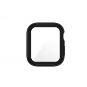 Uniq Torres Antimicrobical Apple Watch Case With 9H Tempred Glass 44mm - качествен хибриден кейс с вграден стъклен протектор за дисплея на Apple Watch 44мм (черен) 1