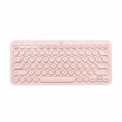 Logitech K380 Multi-Device Bluetooth Keyboard International - безжична клавиатура за Mac, PC и други блутут устройства (розов)