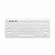Logitech K380 Multi-Device Bluetooth Keyboard International - безжична клавиатура за Mac, PC и други блутут устройства (бял)
