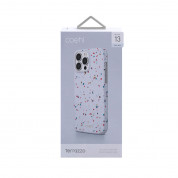 Uniq Coehl Terrazzo Case - хибриден удароустойчив кейс за iPhone 13 Pro Max (бял) 1