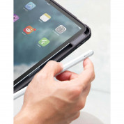 Uniq Moven Case - полиуретанов кейс с поставка и отделение за Apple Pencil 2 за iPad Air 5 (2022), iPad Air 4 (2020) (тъмносив) 5