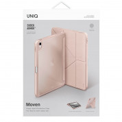 Uniq Moven Case - полиуретанов кейс с поставка и отделение за Apple Pencil 2 за iPad Air 5 (2022), iPad Air 4 (2020) (розов) 8