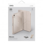 Uniq Moven Case - полиуретанов кейс с поставка и отделение за Apple Pencil 2 за iPad Air 5 (2022), iPad Air 4 (2020) (бежов) 8