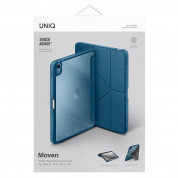 Uniq Moven Case - полиуретанов кейс с поставка и отделение за Apple Pencil 2 за iPad Air 5 (2022), iPad Air 4 (2020) (син) 8