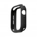 Uniq Lino Watch Case - висококачествен силиконов (TPU) кейс за Apple Watch 7 44мм (черен) 2